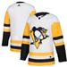 Men's adidas White Pittsburgh Penguins Away Authentic Blank Jersey