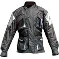 PROSPO Brand Mens Armoured Waterproof Racing Stylish Motorbike Motorcycle Jacket (5XL, Black/Grey/Black)