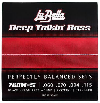 La Bella 760N-S Black Nylon Tape