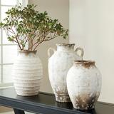 Emelia Vase Collection - Brown/White Large - Ballard Designs - Ballard Designs