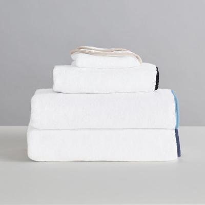 Suzanne Kasler Trimmed Towel Collection - Tan, Bath Towel - Ballard Designs