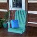 August Grove® Ratto Adirondack Porch Swing Plastic in Blue | 34 H x 29 W x 27 D in | Wayfair 68BA65F1D99A4612AF6A11D386709C56