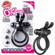 Screaming O X-Large Pink O Hare Vibrating Double Ring with Flexible Rabbit Ears, Pink