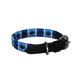 Chukka Polo Hunde Halsband Schwarz Baby Champagner gestreift, blau, 24 x 1