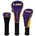 LSU Tigers Driver Fairway Hybrid Set of Three Headcovers