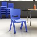 Flash Furniture Goddard Plastic Stackable School Chair w/ 10.5" Seat Height - Preschool Chair Plastic | 20 H x 12.5 W x 14 D in | Wayfair
