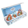 G Debrekht Keepsake 3 Piece Play Holiday Shaped Ornament Set Glass in Blue/Brown/Red | 2 H x 9 W x 4 D in | Wayfair 770117S3