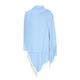 P&W Made in Italy (30+ Stunning Colours Available) Pashmina Shawl Wrap Stole Scarf for Women - Super Soft - Versatile - Generous Size - Pashminas & Wraps of London Exclusive - Dusky Blue