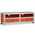 vidaXL TV Cabinet Solid Mango Wood Hand Painted