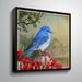 Charlton Home® 'bird Overlook' - Graphic Art Print on Canvas in Blue | 24 H x 24 W x 2 D in | Wayfair B501A8F8DECB477192E284F296CE2C35