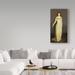 Trademark Fine Art 'The MasquerAde Dress' Oil Painting Print on Wrapped Canvas in White | 47 H x 24 W x 2 D in | Wayfair BL02229-C2447GG