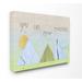 Harriet Bee 'You Can Move Mountains Collage Blue' Framed Art Canvas in Green/White/Yellow | 16 H x 20 W in | Wayfair HBEE6560 41616597
