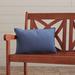 Latitude Run® Immokalee Outdoor Sunbrella Lumbar Pillow Polyester/Polyfill/Sunbrella® in Blue | 13 H x 21 W x 4 D in | Wayfair
