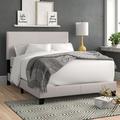 Zipcode Design™ Amesbury Low Profile Standard Bed Upholstered/Polyester in White | Full | Wayfair ZIPC7338 34831204