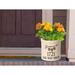 August Grove® Woodlynne Personalized Pine Bough 1-Piece Ceramic Pot Planter Ceramic in Black | 9 H x 9.75 W x 9.75 D in | Wayfair