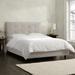 Skyline Furniture Upholstered Standard Bed Upholstered in Black | 51 H x 56 W x 78 D in | Wayfair 791BEDVLVPL