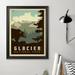 East Urban Home Vintage Wall Art Home Decor - Glacier National Park by Anderson Design Group Canvas in Black/Green | 20 H x 16 W x 1 D in | Wayfair