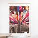 East Urban Home 'Green Superstar New York' Graphic Art Print Paper in Gray/Green/Pink | 20 H x 20 W x 0.5 D in | Wayfair EUHH5309 37907355