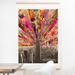 East Urban Home 'Green Blooming New York' Graphic Art Paper/Metal in Gray/Green/Pink | 40 H x 30 W x 0.5 D in | Wayfair EUHH4192 37901850