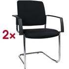 Topstar 2er-Set Besucherstuhl »BtoB 20« schwarz, 48x47 cm
