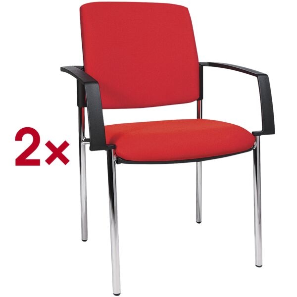 Topstar 2er-Set Besucherstuhl »BtoB 10« rot, 48x47 cm Image