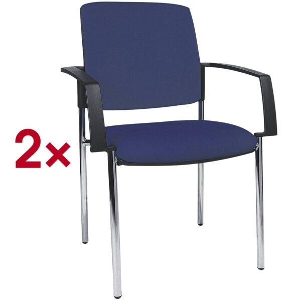 Topstar 2er-Set Besucherstuhl »BtoB 10« blau, 48x47 cm Image