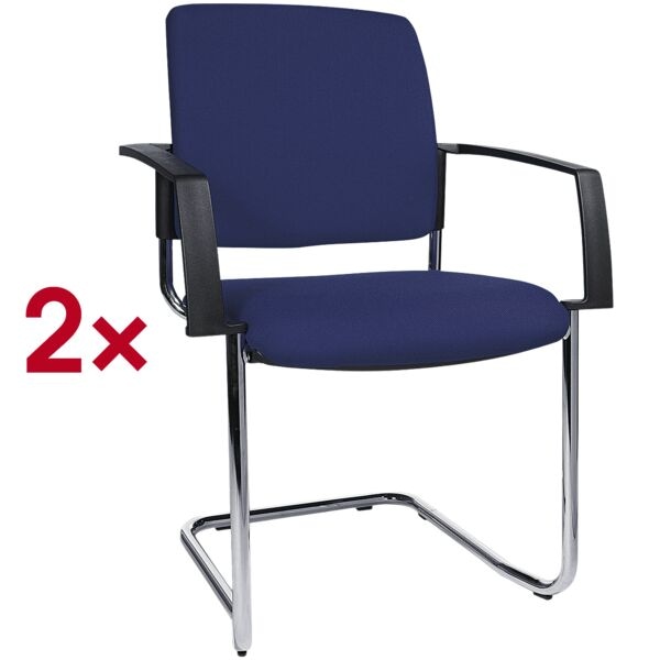 Topstar 2er-Set Besucherstuhl »BtoB 20« blau, 48x47 cm Image
