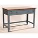 Bay Isle Home™ Willman Solid Wood Writing Desk Wood in Green/Yellow | 32 H x 47.5 W x 23.75 D in | Wayfair BAYI6100 34762101