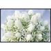 East Urban Home 'Bouquet of White Tulips & Baby's Breath' Photographic Print, Wood in Green | 20 H x 30 W x 1.5 D in | Wayfair EAAC9319 39228735