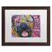 Trademark Fine Art 'Mastiff Love' by Dean Russo Framed Graphic Art Canvas, Wood | 18.75 H x 22.75 W x 0.75 D in | Wayfair ALI2674-W1620MF