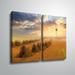 August Grove® 'Amish Country Sunrise' Multi-Piece Image Graphic Art Print on Canvas Canvas, Faux Fur in White | 24 H x 36 W x 2 D in | Wayfair