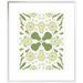 East Urban Home 'Retro Pear Otomi' Graphic Art Print on Canvas in Green/White | 20 H x 16 W x 1.5 D in | Wayfair ETUM8907 42809237