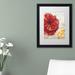 Trademark Fine Art 'Red Poppy' by Color Bakery Framed Graphic Art Canvas, Wood in Orange/Red | 20 H x 16 W x 0.5 D in | Wayfair ALI4840-B1620MF