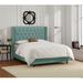House of Hampton® Dashun Standard Bed Upholstered/Velvet in Blue | 56 H x 83 W x 85 D in | Wayfair A3A8F80648B9443AA27C32999705DB2E