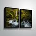 Loon Peak® 'Elowah Falls' Photographic Print Multi-Piece Image on Canvas Metal in Green | 32 H x 48 W x 2 D in | Wayfair