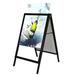 MT Displays Slide-in A Frame Aluminum in Black | 42.24 H x 32.24 W in | Wayfair UABS0B0034X2000