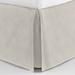 Peacock Alley Vienna 22" Bed Skirt Cotton in White/Brown | 54 W x 75 D in | Wayfair VIE-5F LIN