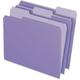 Pendaflex Zweifarbige Aktenordner, Briefgröße, 1/3 Schnitt, Lavendel, 100 Stück pro Box (152 1/3 LAV)