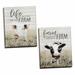 August Grove® Farm Sweet Farm Cow & Life Is Better On Farm by Marla Rae - 2 Piece Textual Art Set on Canvas Canvas | 20 H x 16 W x 1.5 D in | Wayfair