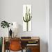 East Urban Home 'Saguaro Cactus III' Graphic Art Print on Canvas in Green Canvas, Cotton in White | 60 H x 1.5 D in | Wayfair