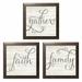 Gracie Oaks Simple Words Faith Simple Words Family & Simple Words Gather by Marla Rae - 3 Piece Textual Art Print Set on Canvas | Wayfair
