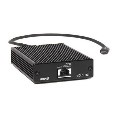 Sonnet Solo 10G Thunderbolt 3 to 10 Gigabit Ethernet Fanless Adapter with NBASE-T SOLO10G-TB3