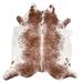 Red 72 x 0.1 in Area Rug - Union Rustic Nathanael Brazilian Handmade Cowhide Salt & Pepper Area Rug Cowhide | 72 W x 0.1 D in | Wayfair