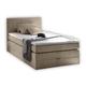 Stella Trading HAWAII 2 Boxspringbett 120x200 mit Bettkasten, Sand - Bequemes Bett mit 7-Zonen-Federkern Matratze H2-H3 & Komfortschaum Topper - 121 x 107 x 209 cm (B/H/T)