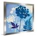 Latitude Run® ' Sky Garden IV' Watercolor Painting Print on Canvas in Blue | 31.5 H x 31.5 W x 1 D in | Wayfair LTTN3498 44481555