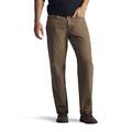 Lee Men's Fleece Relaxed Fit Straight Leg Jeans, Teak-Flannel Lined, 38W x 32L