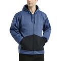 HARD LAND Men's Sherpa Fleece Jacket Hoodie Winter Thick Work Jacket Full Zip Hooded Outerwear Sweatshirt Size XL Blue