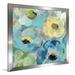 Red Barrel Studio® Fresh Teal Flowers II - Print on Canvas in Blue/Green | 31.5 H x 31.5 W in | Wayfair RDBA3566 44477869