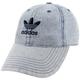 adidas Womens Originals Relaxed Fit Strapback, Washed Blue Denim, One Size