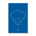 Los Angeles Dodgers Dodger Stadium 11" x 17" Ballpark Outline Art Poster